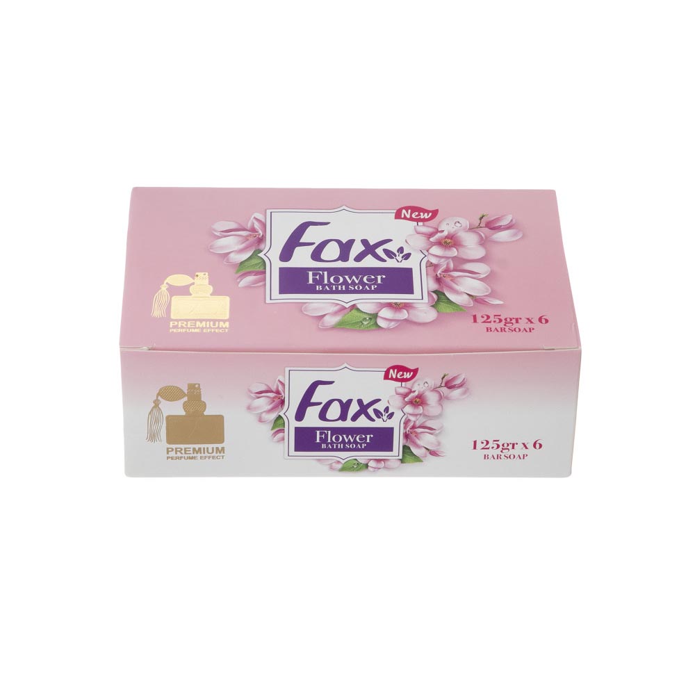 صابون حمام فکس مدل Flower Perfume وزن 125 گرم بسته 6 عددی